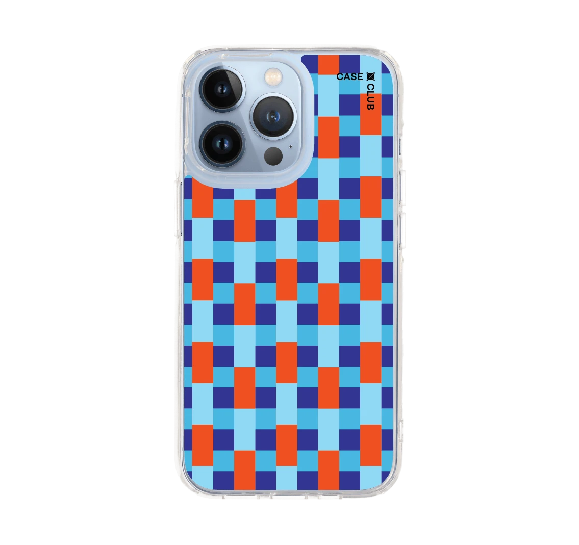 ตารางกระเบื้องส้มน้ำเงิน